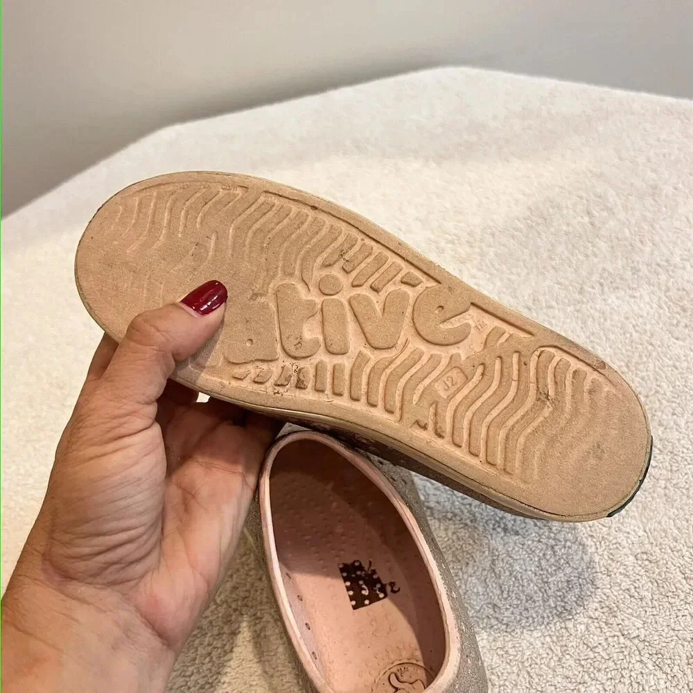 Native Pink Glitter Water Shoes Girls J2 Comfort Outdoor Jefferson Bling